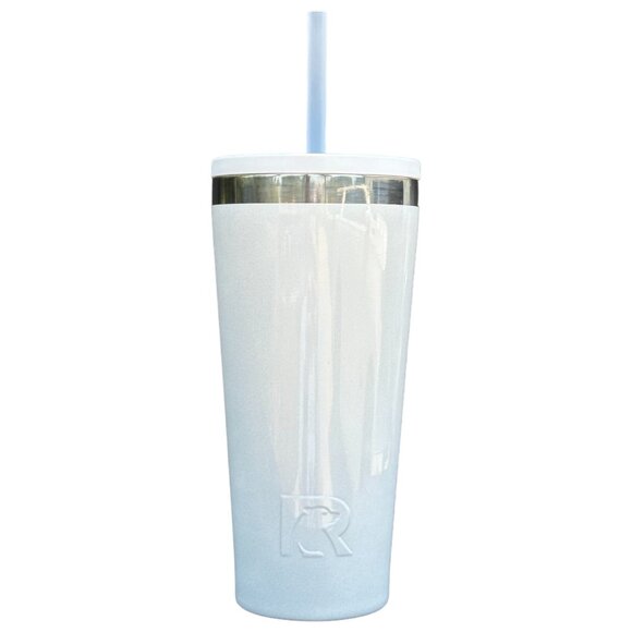 RTIC EVERYDAY TUMBLER 20oz - WHITE GLITTER (CERAMIC LINING) - Picture 1 of 2
